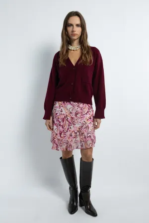 Marbled Multicolor Mini Skirt