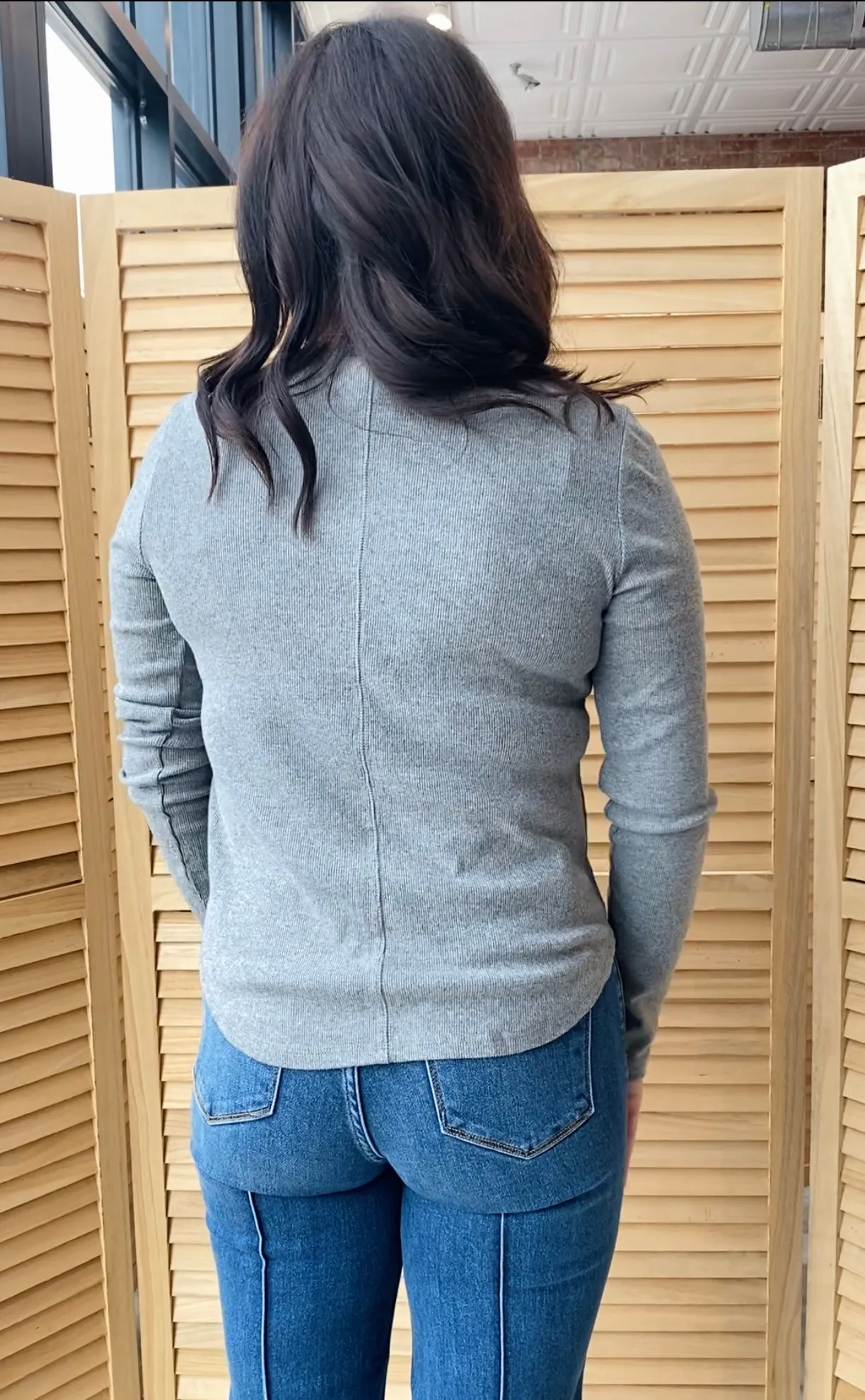 Meant For Me Knit Top | Grey