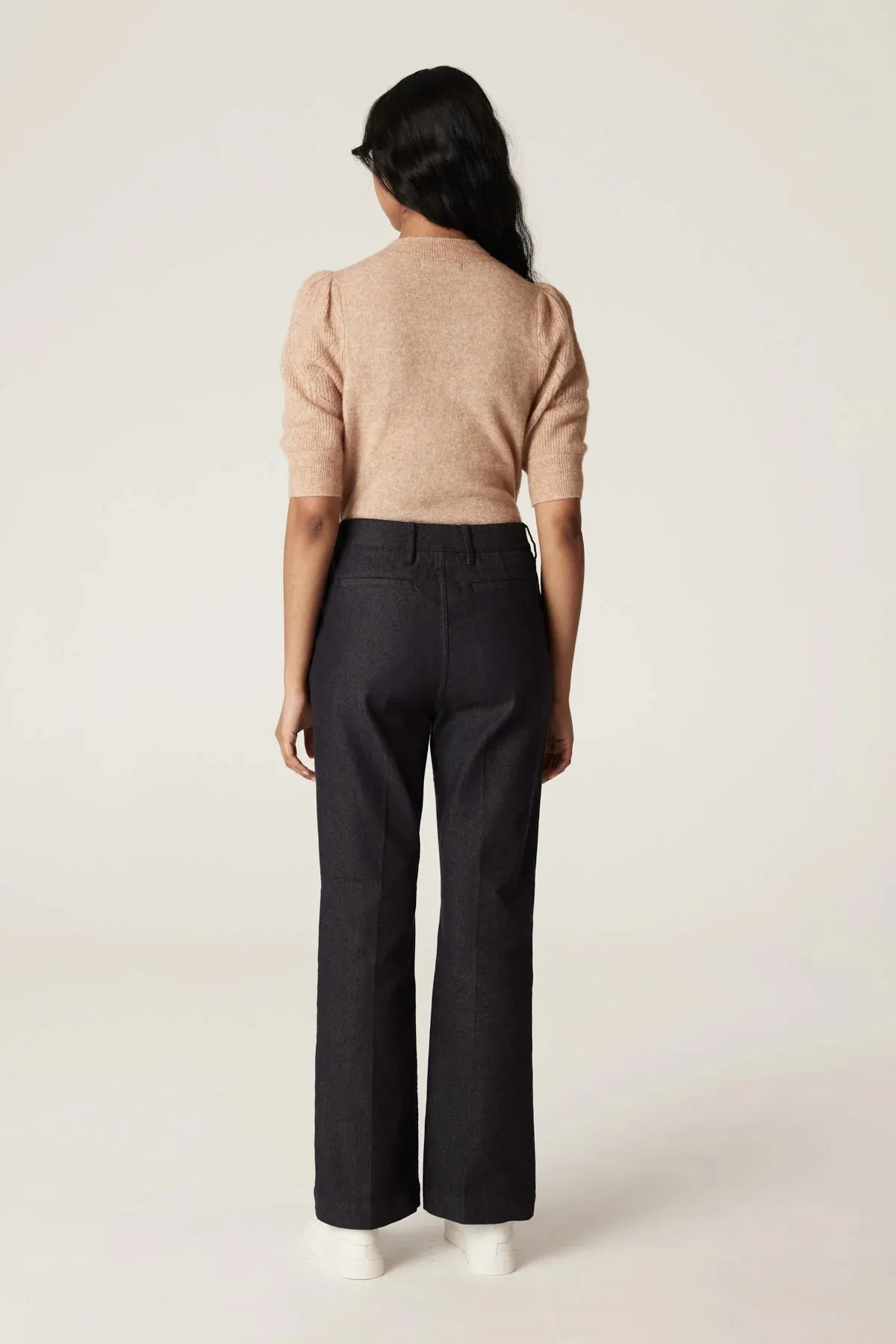 Mohair Puff Sleeve Tee | Camel