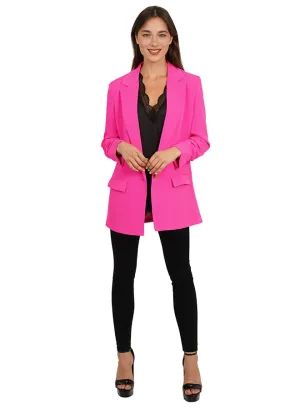 Neon Pink Boyfriend Blazer