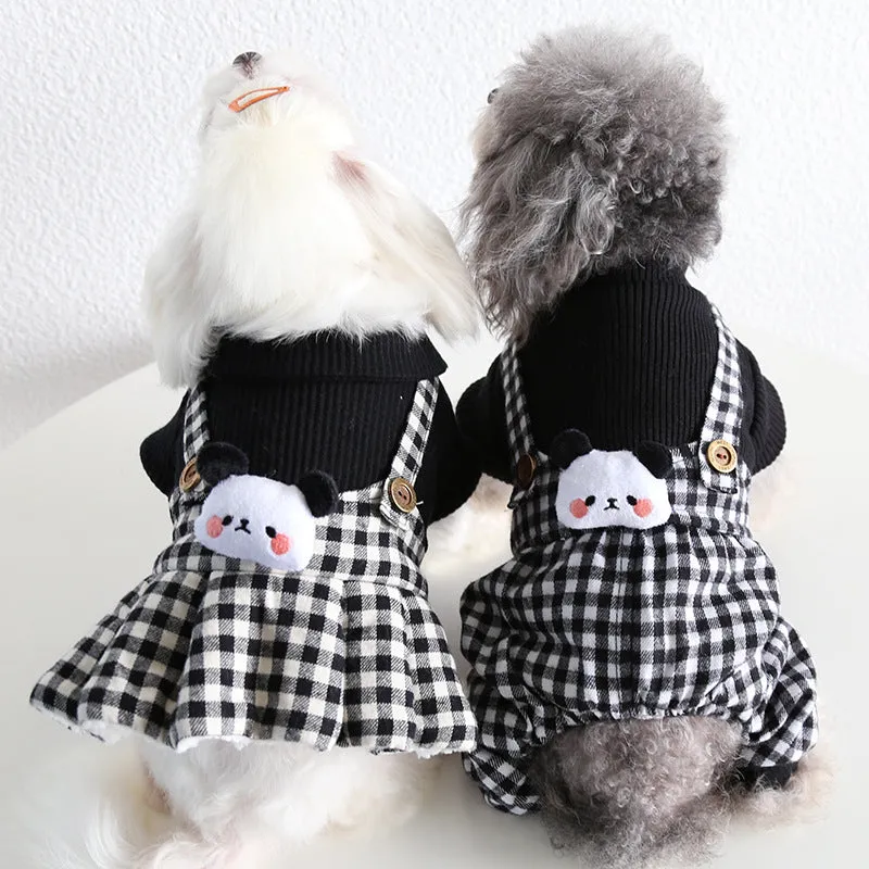Panda Plaidet Pet Clothes
