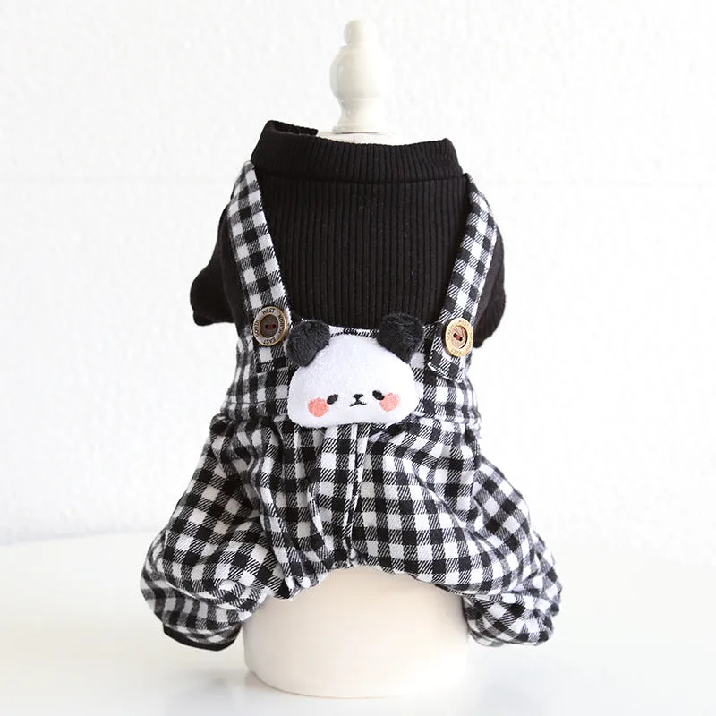 Panda Plaidet Pet Clothes