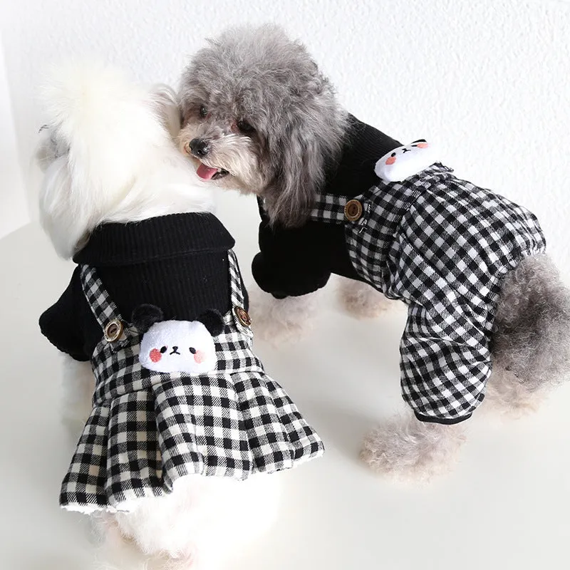 Panda Plaidet Pet Clothes