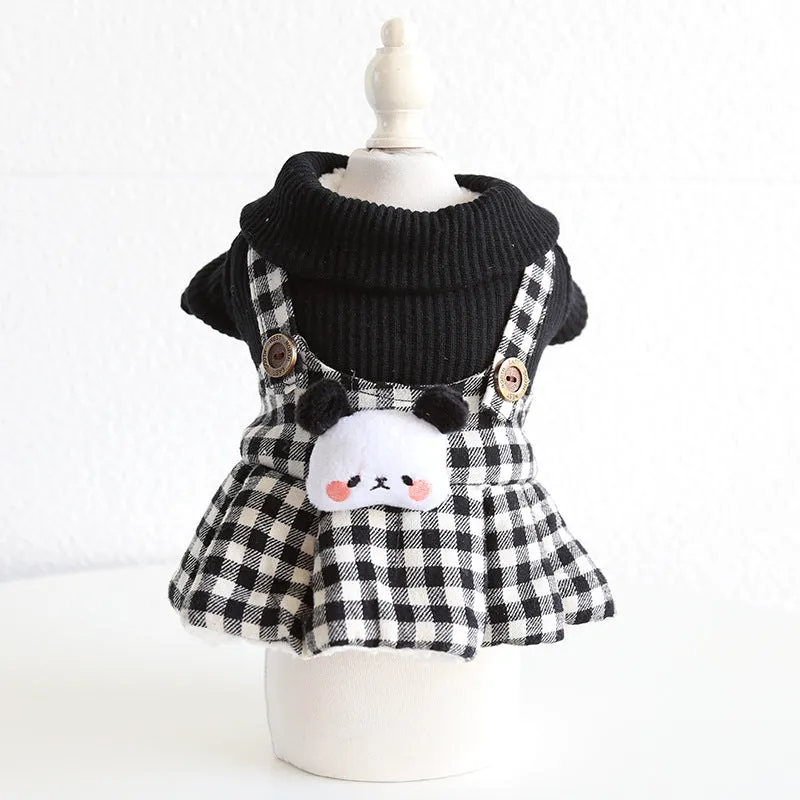 Panda Plaidet Pet Clothes