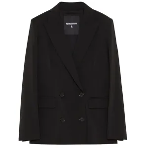 Patrizia Pepe Elegant Double-Breasted Black Jacket