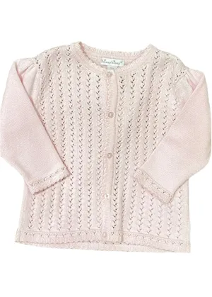 Pink Sweat Spring Fine Knit Cardigan