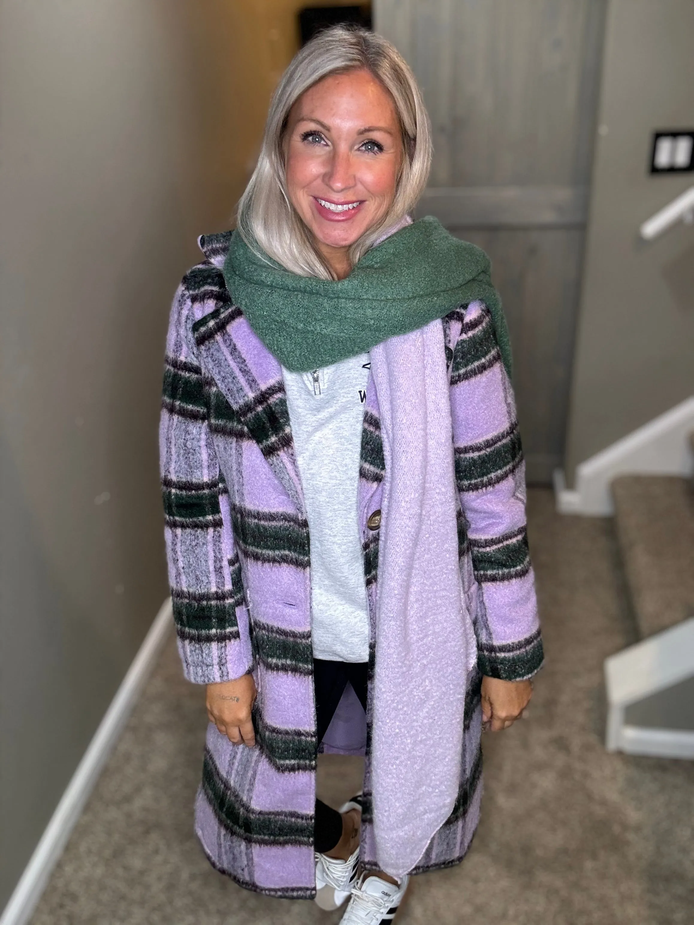 Plaid Long Coat