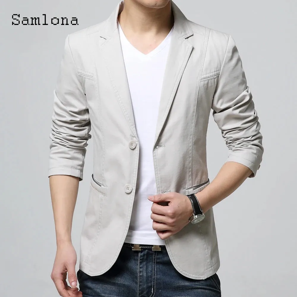 Plus Size 5xl Men Elegant Leisure Casual Blazers European Style 2023 Autumn Classic Basic Jackets Minimalist Blazers Outerwear
