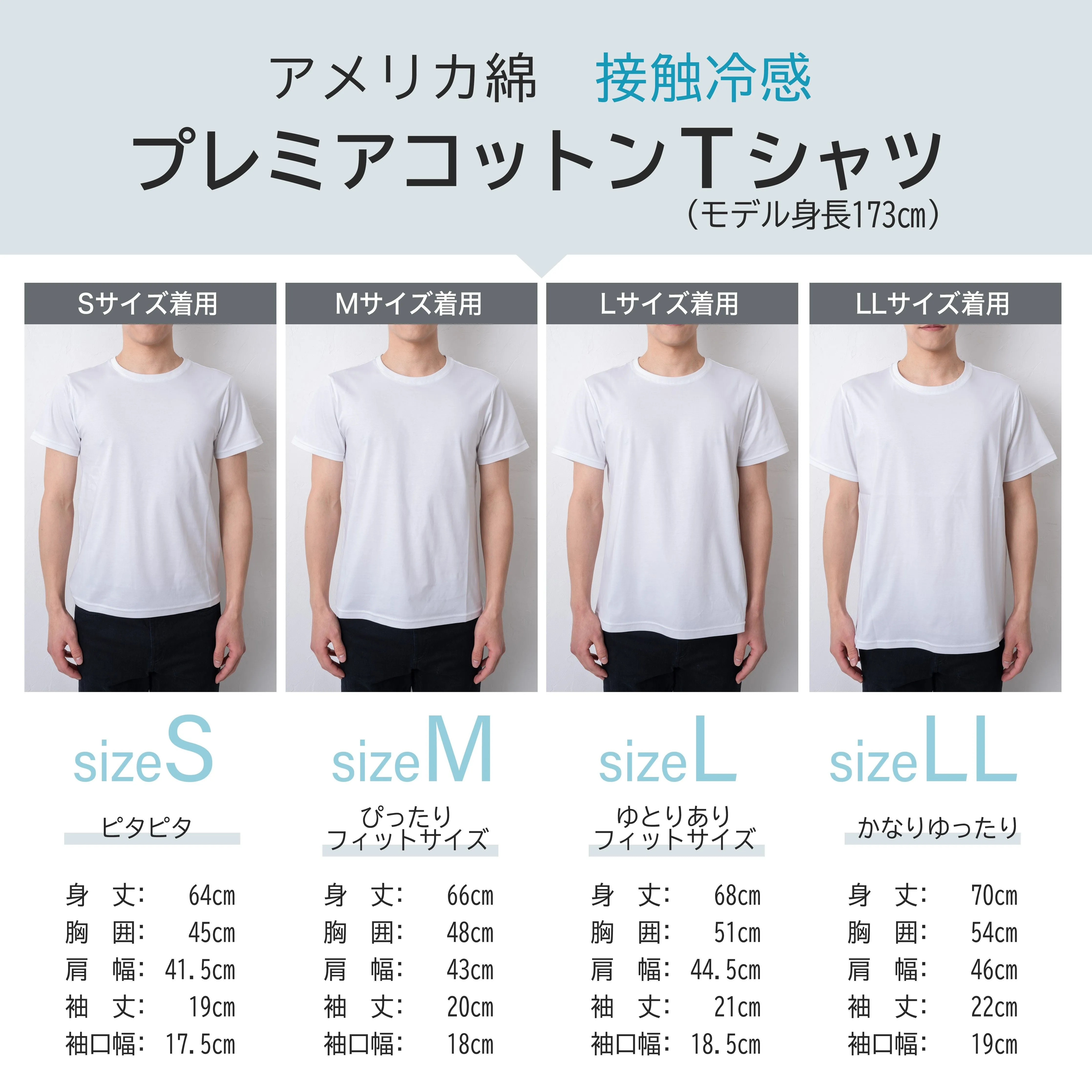Premier Cotton T-Shirt (Short Sleeve) 354-101 American Cotton Men's S,M,L,LL