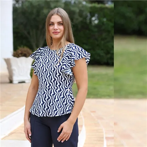 Rant & Rave Polly Top Navy