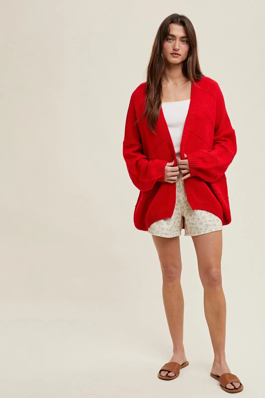 Red Heart Lollipop Cardigan