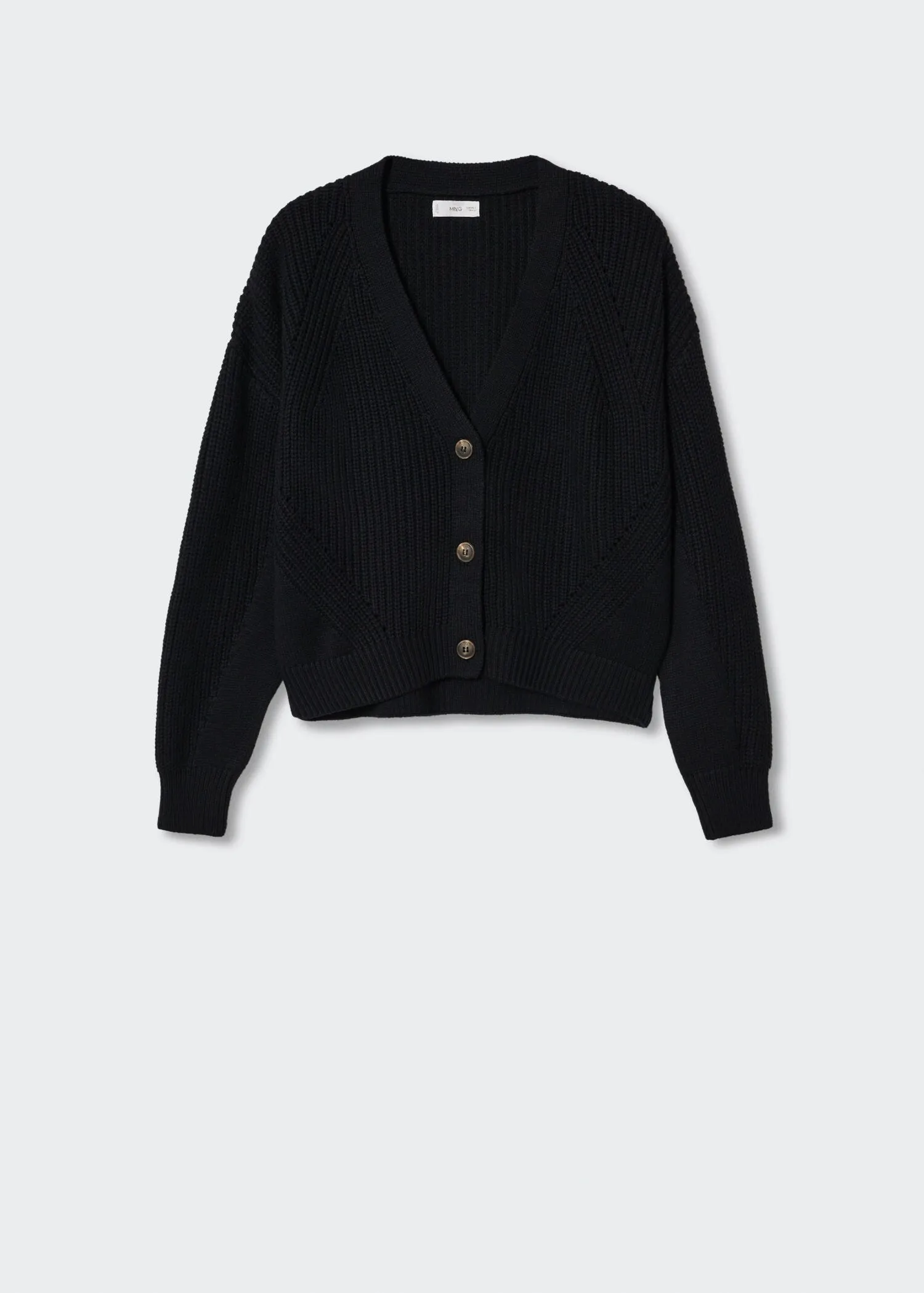 Ribbed knit cardigan