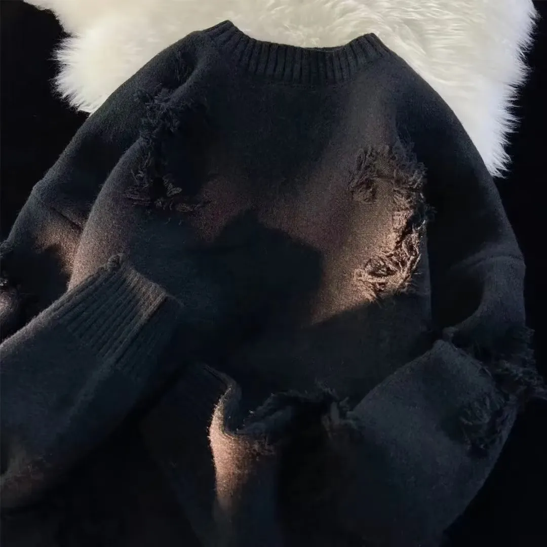 Ripped Knit Sweater