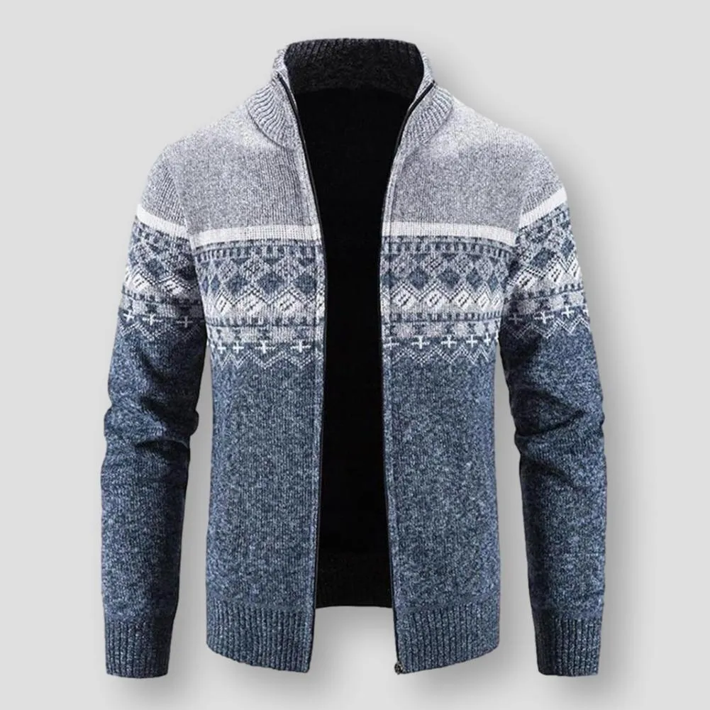 Sky Madrid Knitted Turtleneck Cardigan