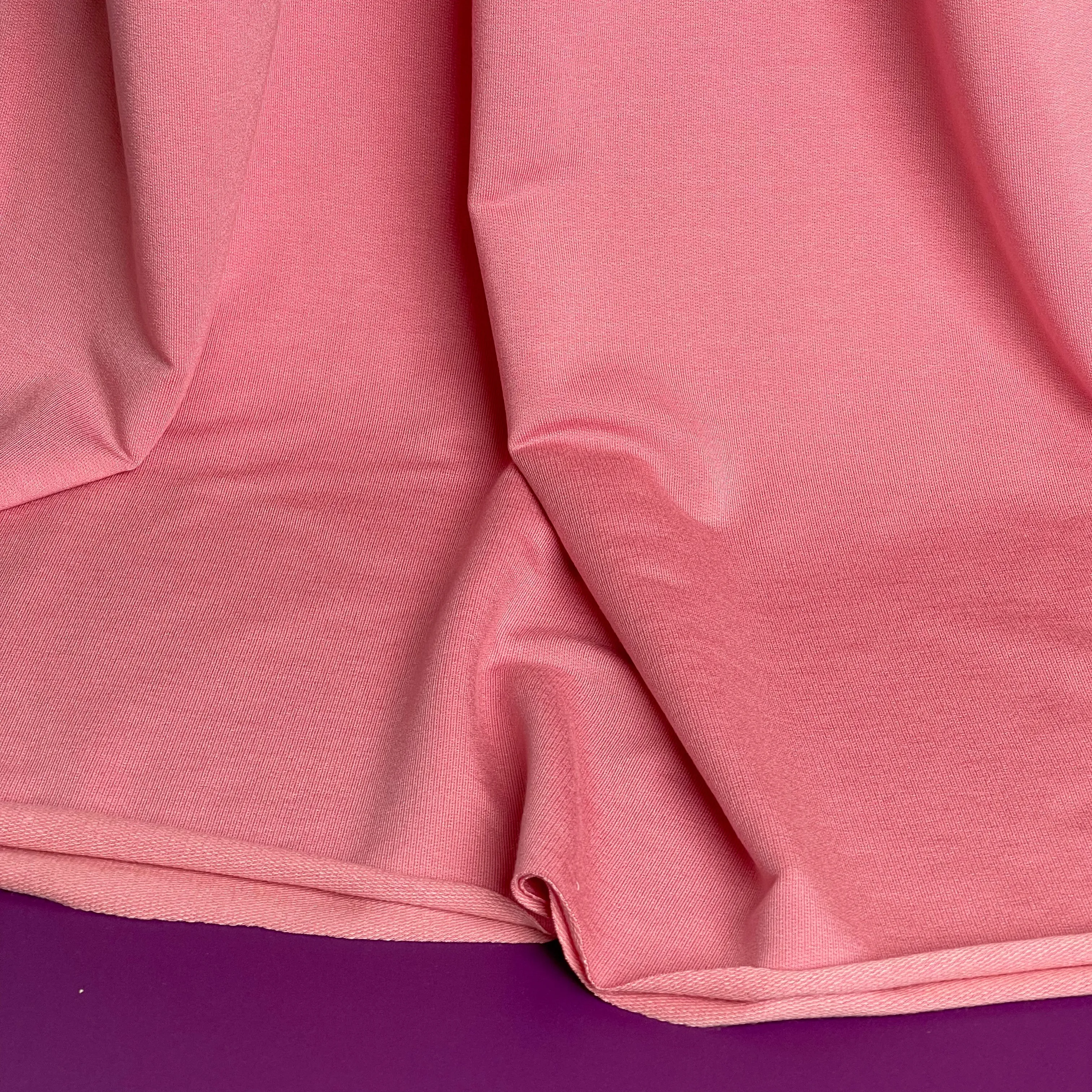 Splendour Modal French Terry in Coral Pink
