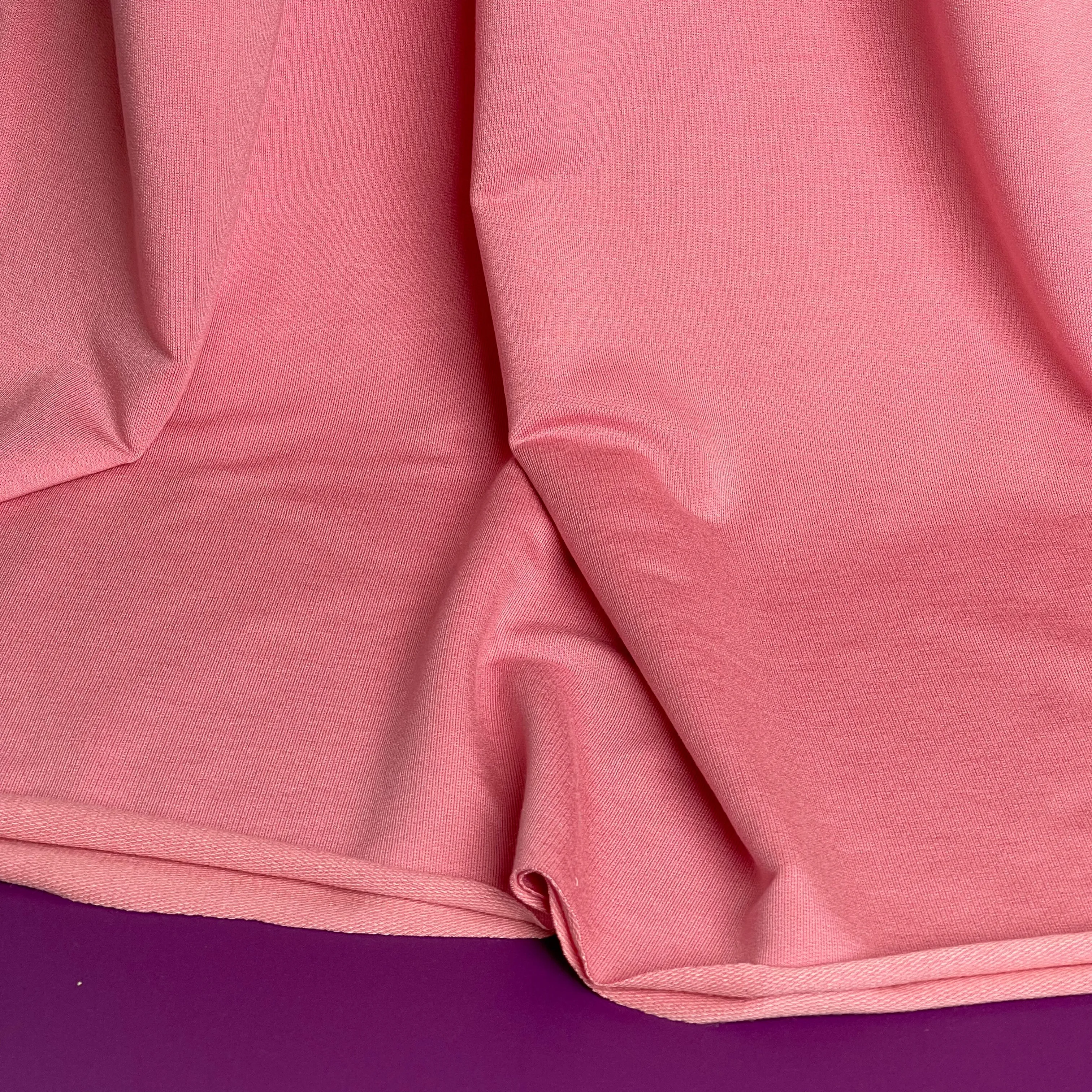 Splendour Modal French Terry in Coral Pink