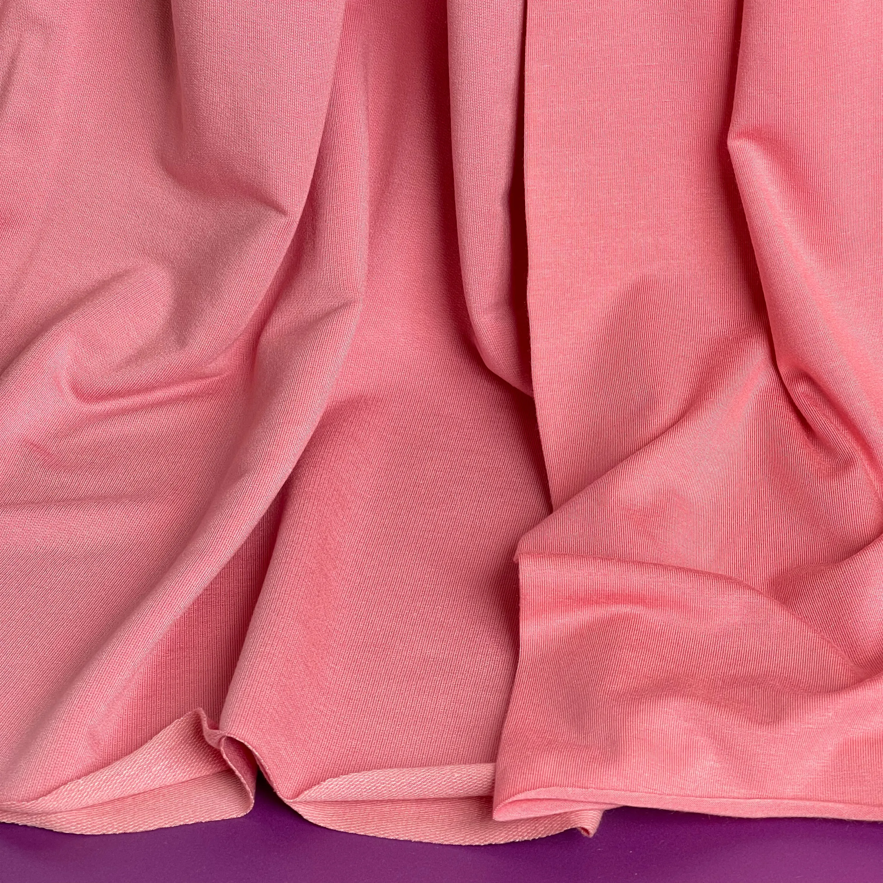 Splendour Modal French Terry in Coral Pink