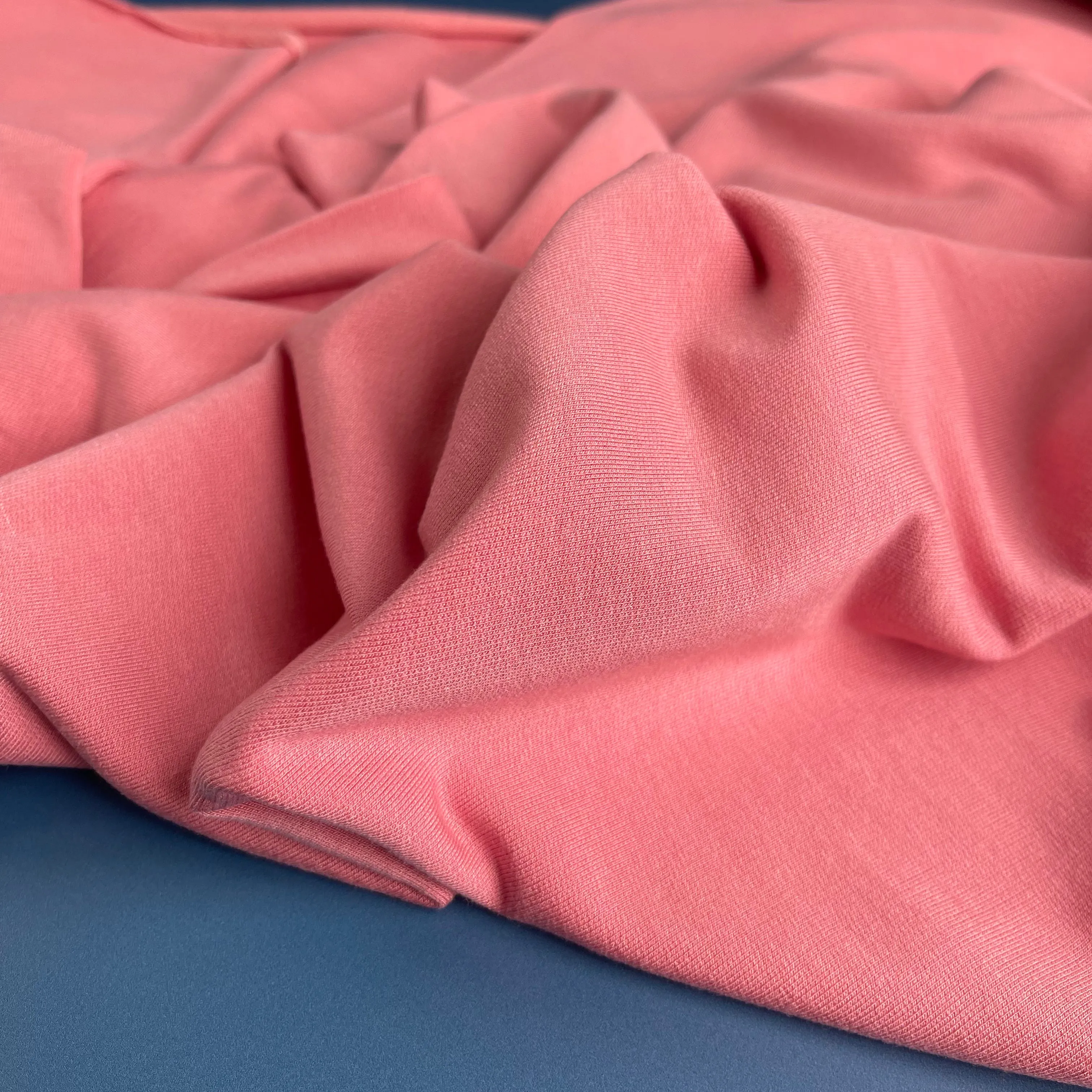 Splendour Modal French Terry in Coral Pink