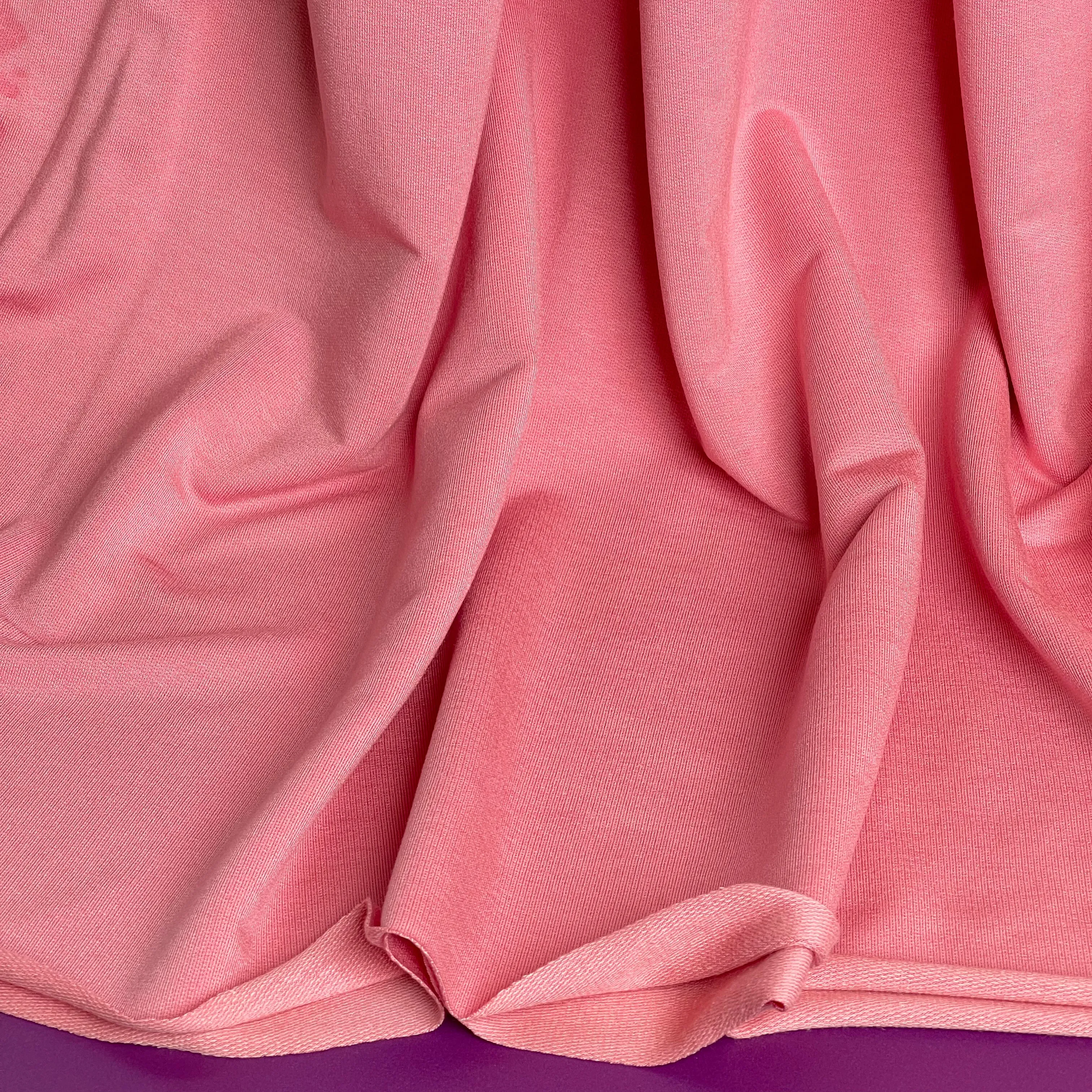 Splendour Modal French Terry in Coral Pink
