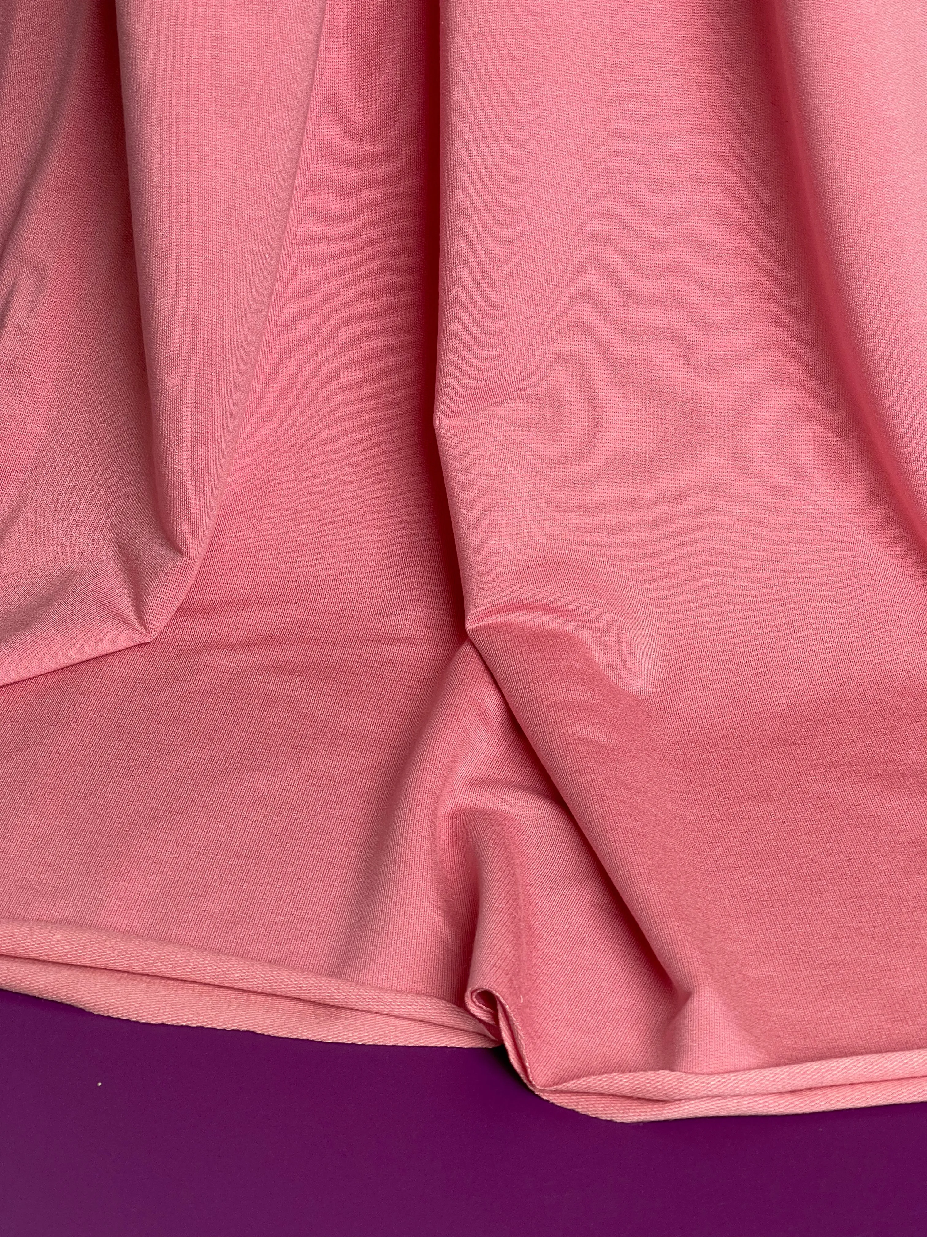 Splendour Modal French Terry in Coral Pink