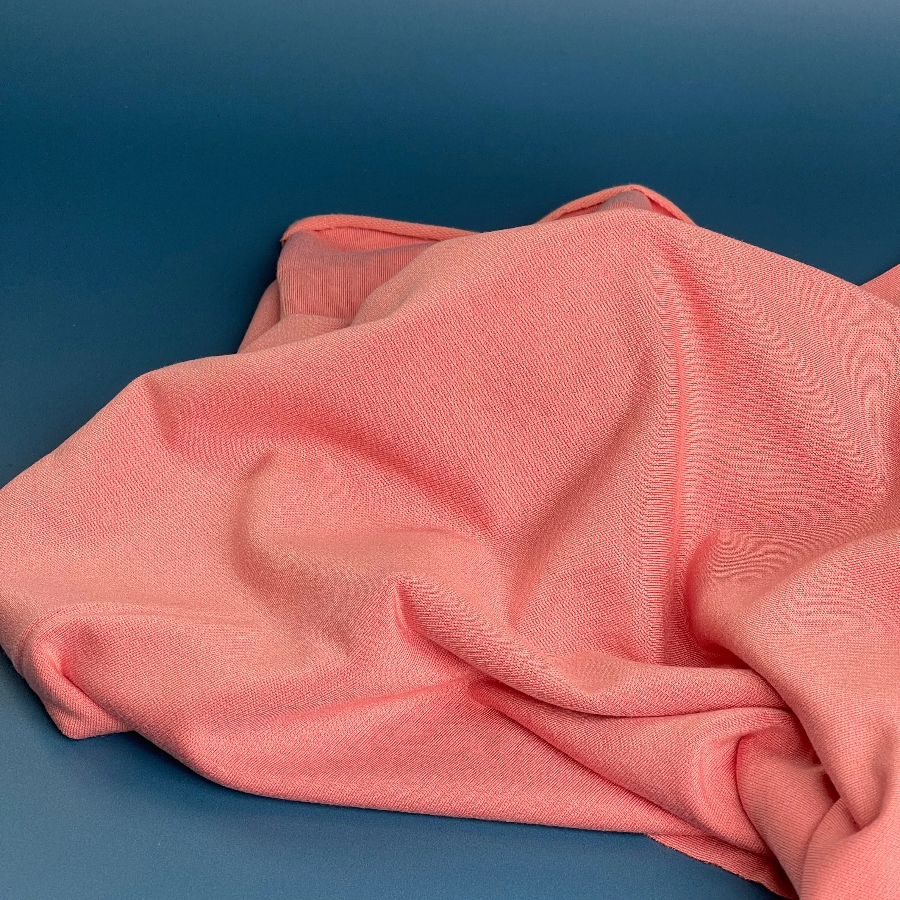 Splendour Modal French Terry in Coral Pink