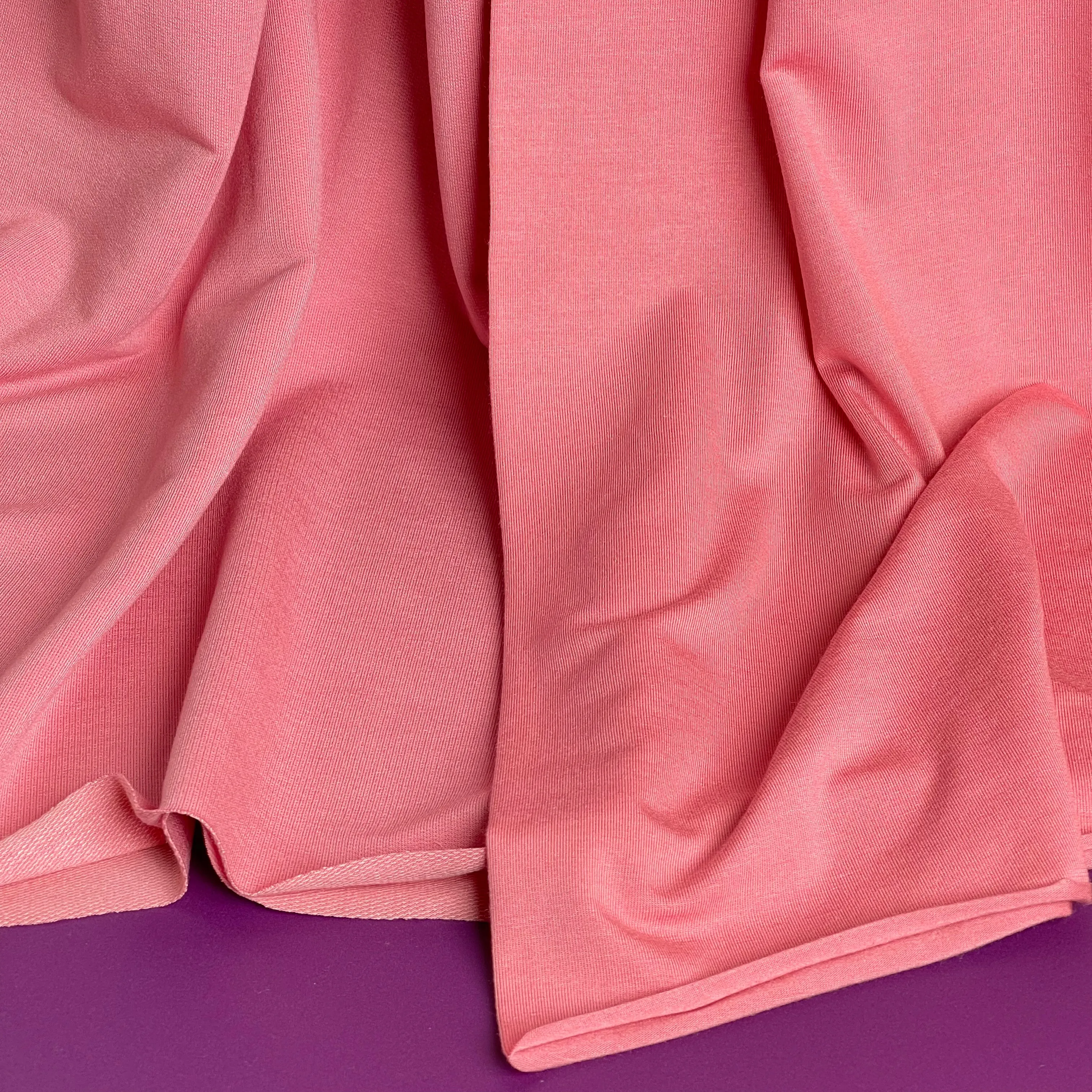 Splendour Modal French Terry in Coral Pink