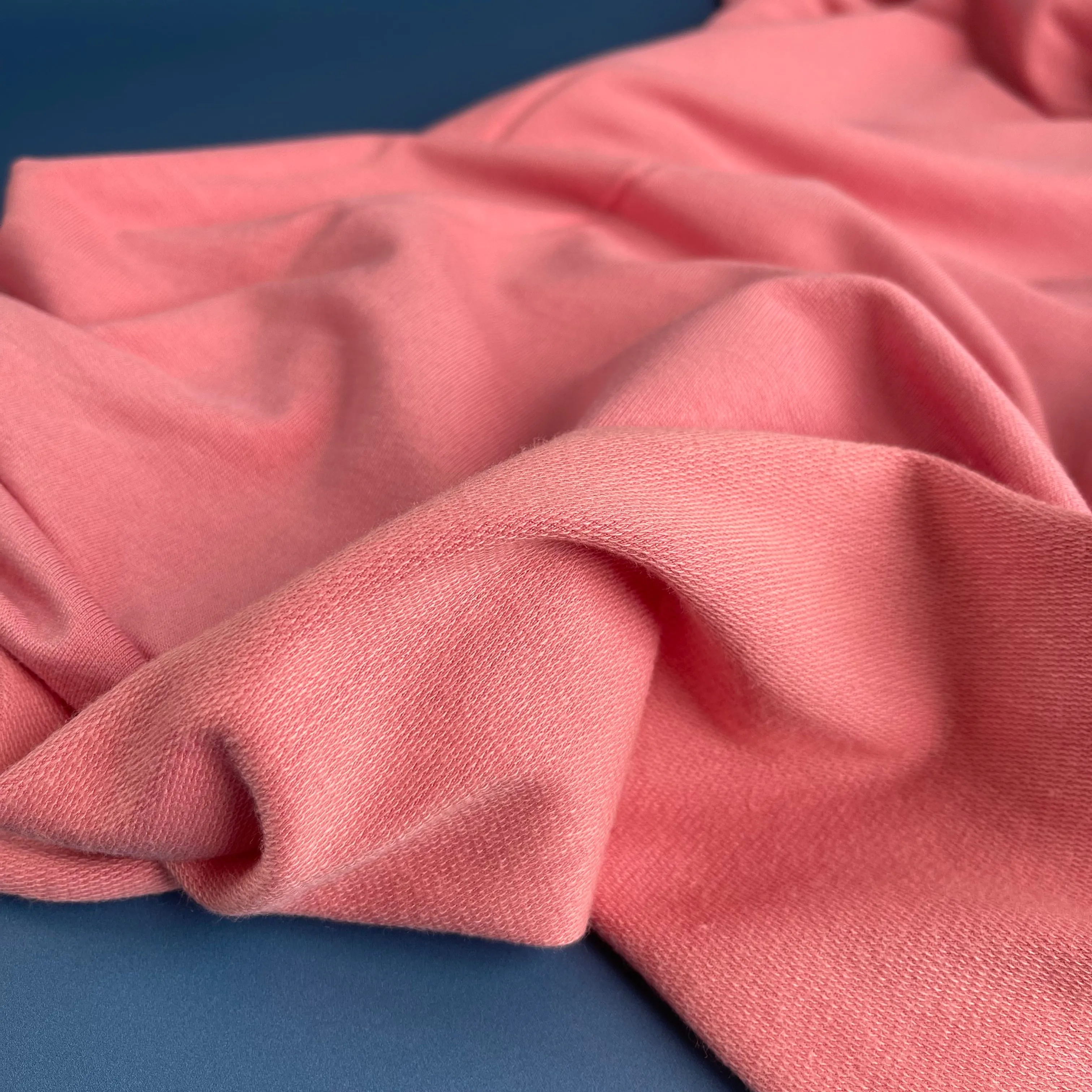 Splendour Modal French Terry in Coral Pink