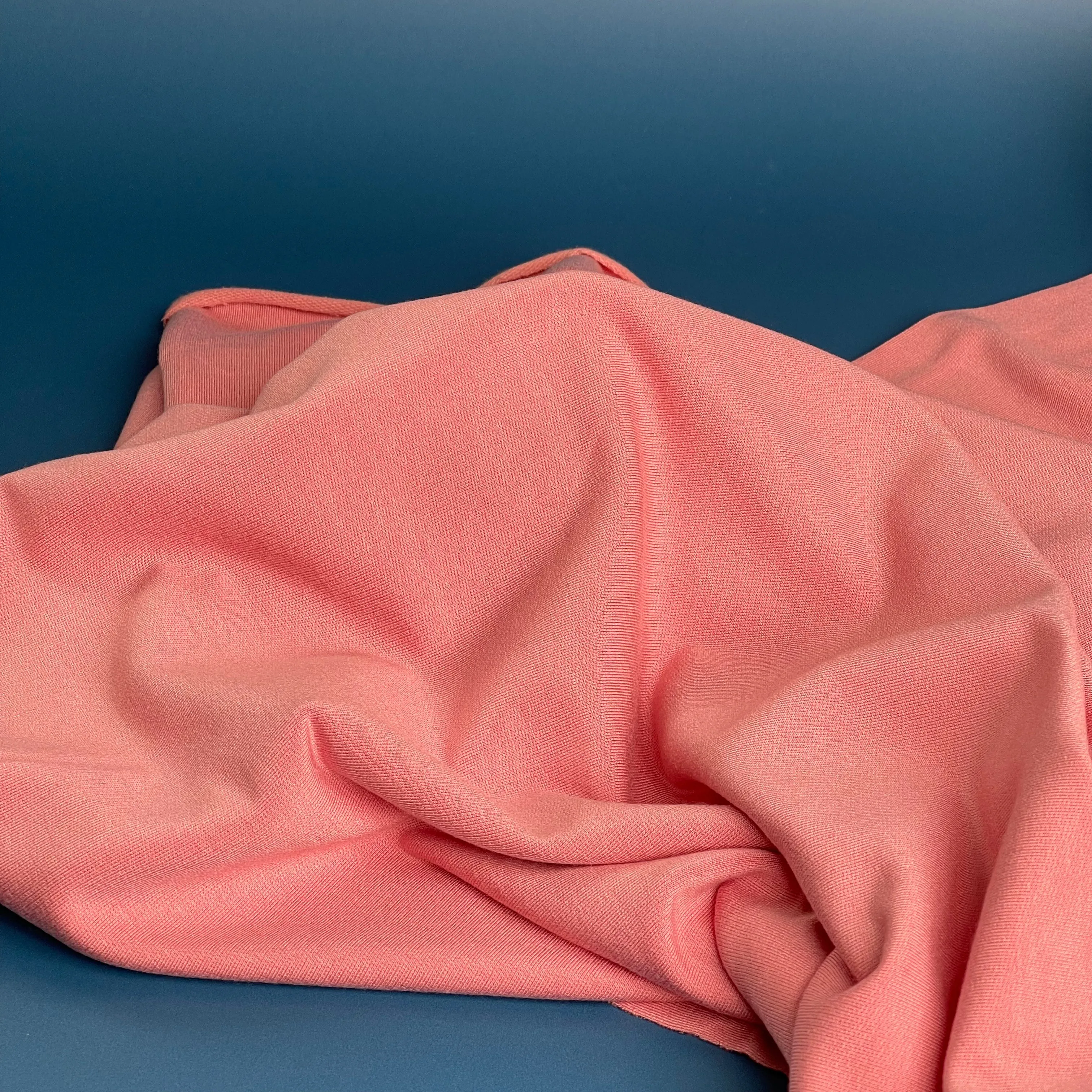 Splendour Modal French Terry in Coral Pink