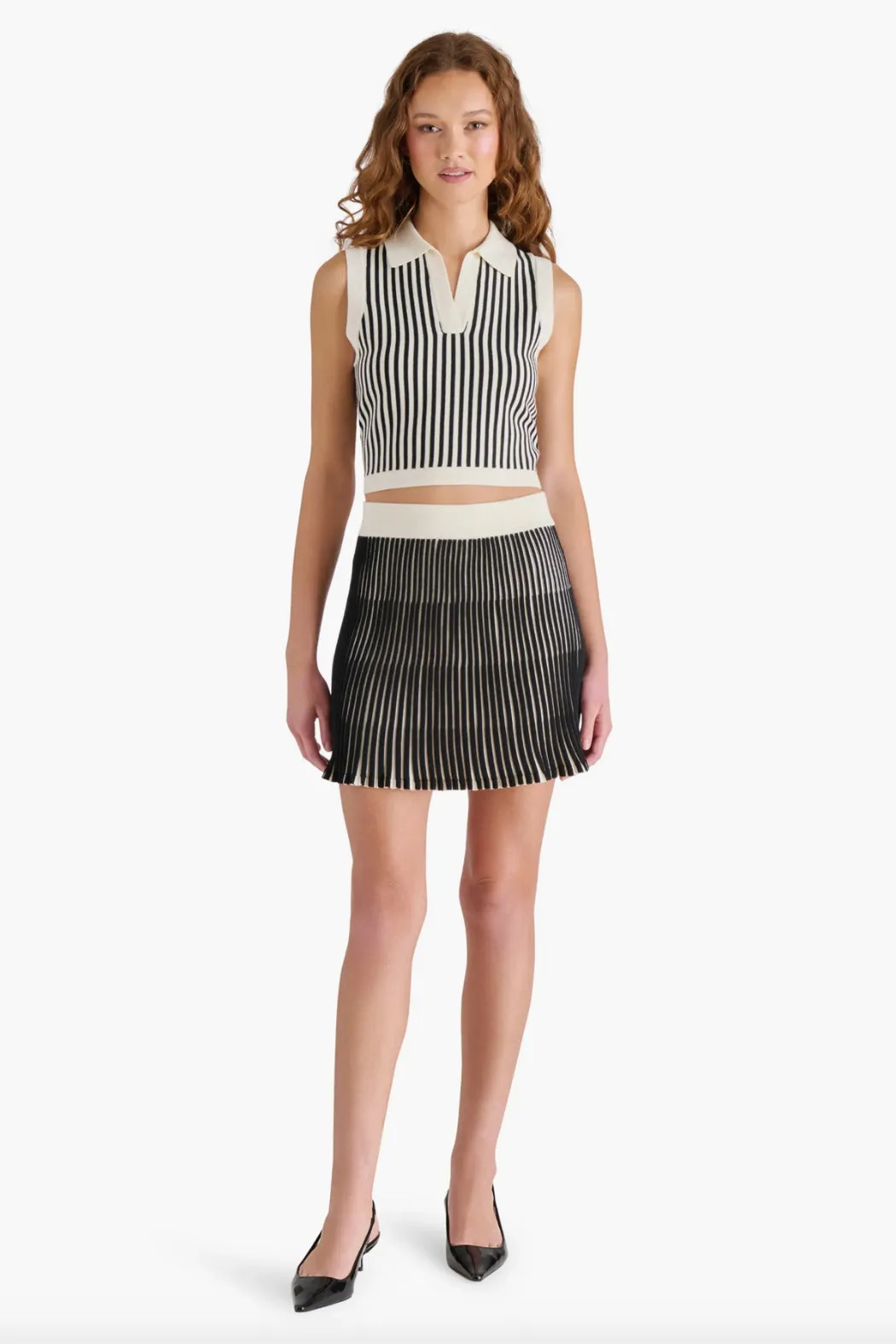 Steve Madden Amery Sweater - Black & White