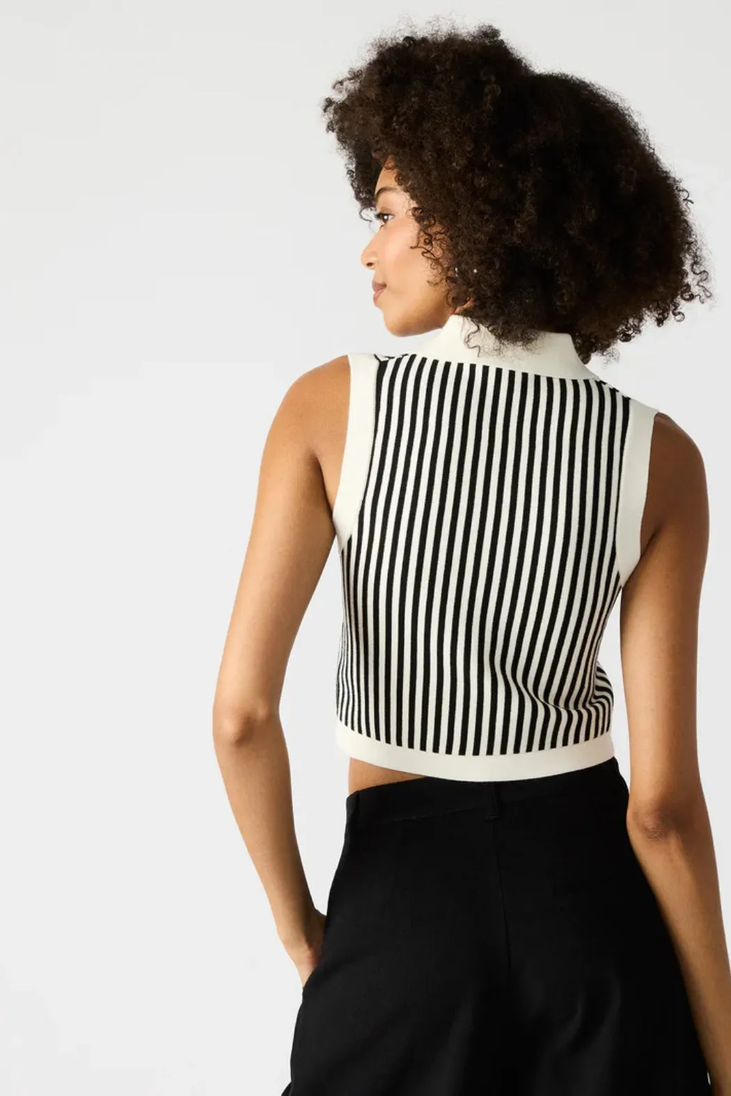 Steve Madden Amery Sweater - Black & White