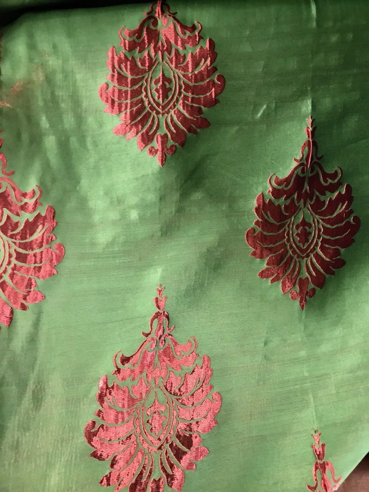 SWATCH Designer Brocade Medallion Interior Design Drapery Fabric