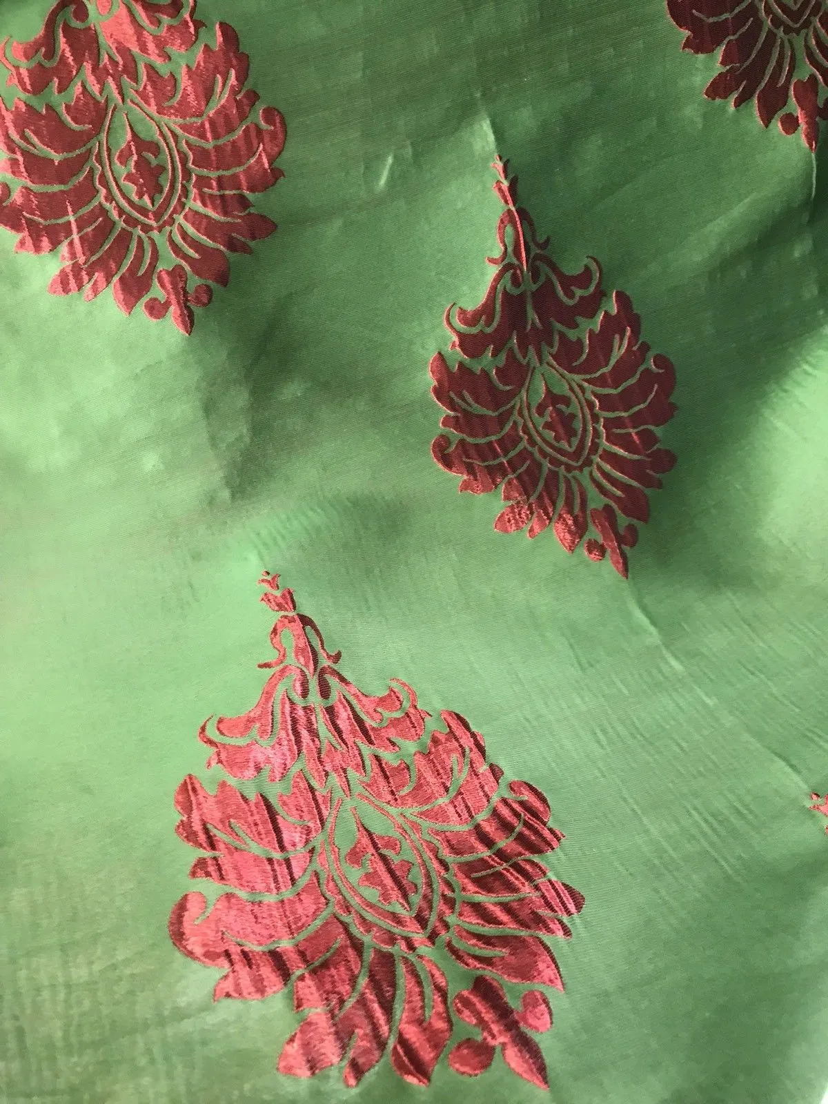 SWATCH Designer Brocade Medallion Interior Design Drapery Fabric