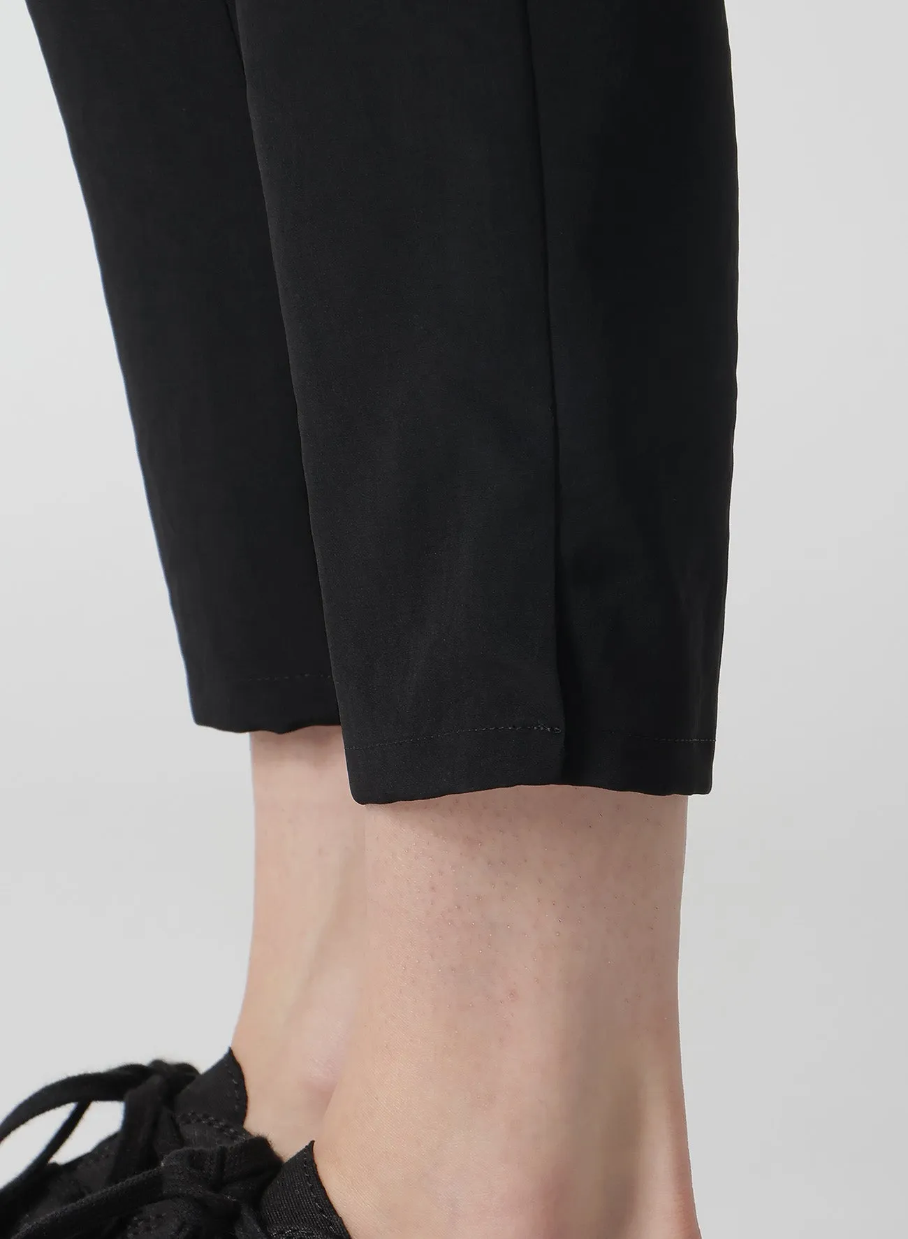 TA/PE CREPE DE CHINE STRAIGHT SLIM PANTS