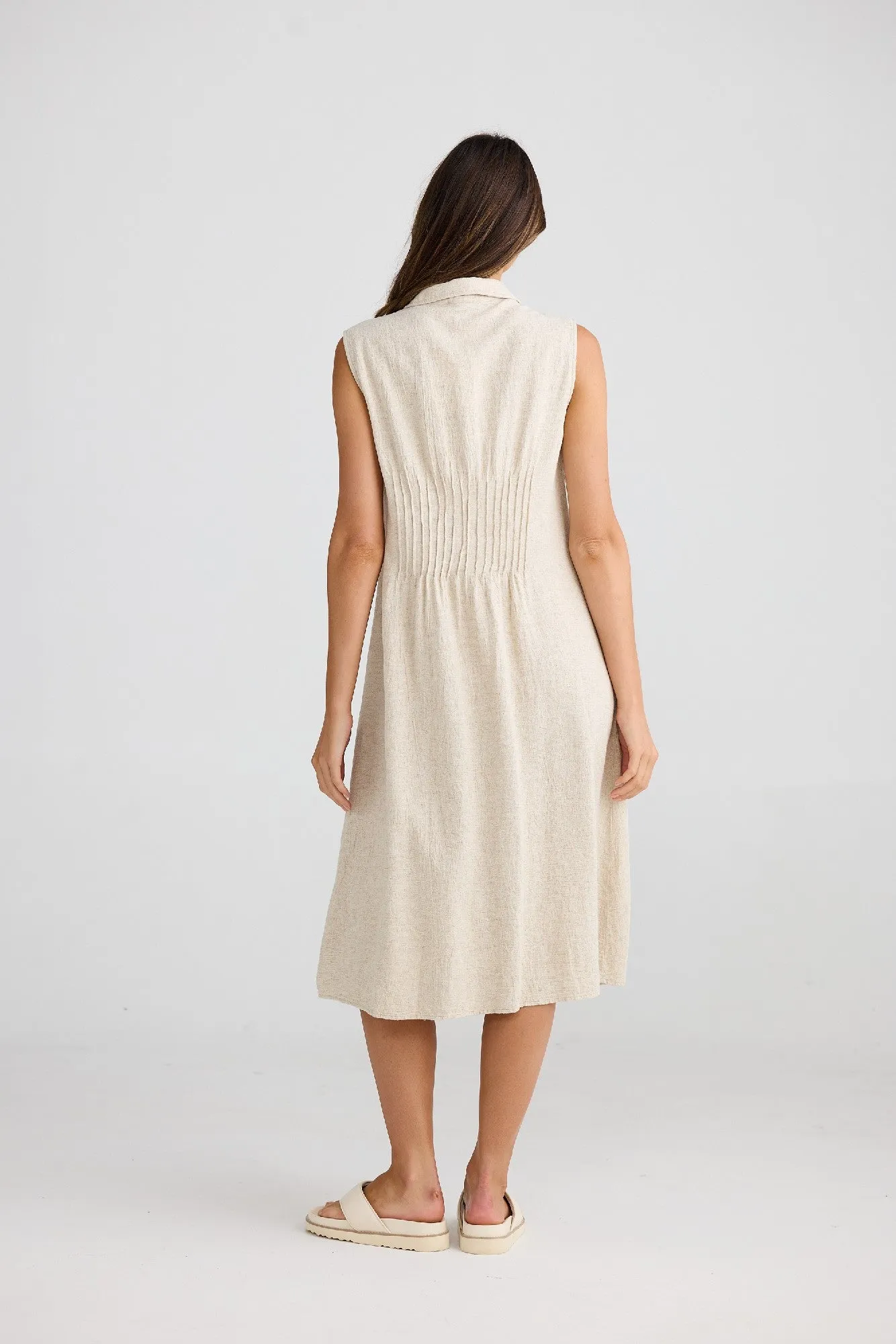 The Shanty Corporation Florentine Dress - Natural Jaquard