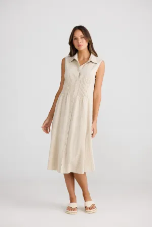 The Shanty Corporation Florentine Dress - Natural Jaquard