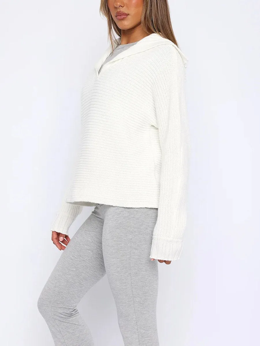 Versatile Long-Sleeve Pullover Sweater for Everyday Wear