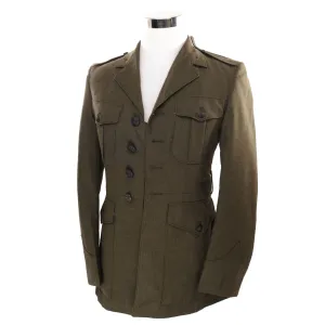 VINTAGE USMC US MARINE CORPS SERVICE DRESS UNIFORM COAT 1980 SIZE 37R