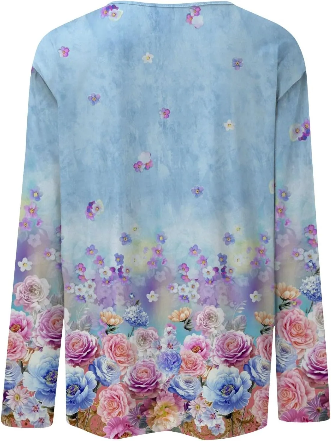 Womens Long Sleeve Tops Fall Sweatshirt Plus Size Tunic Crewneck Tops Winter Clothes